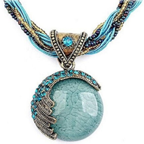 C.C. Boutique Jewelry - ONE LEFT!! Sky Blue Moonstone Pendant Necklace